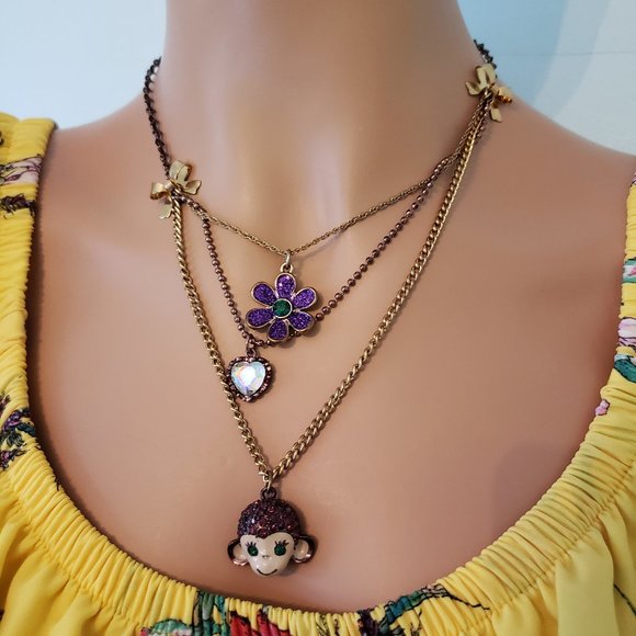 Betsey Johnson Layer Necklace. NWOT. - Picture 10 of 12